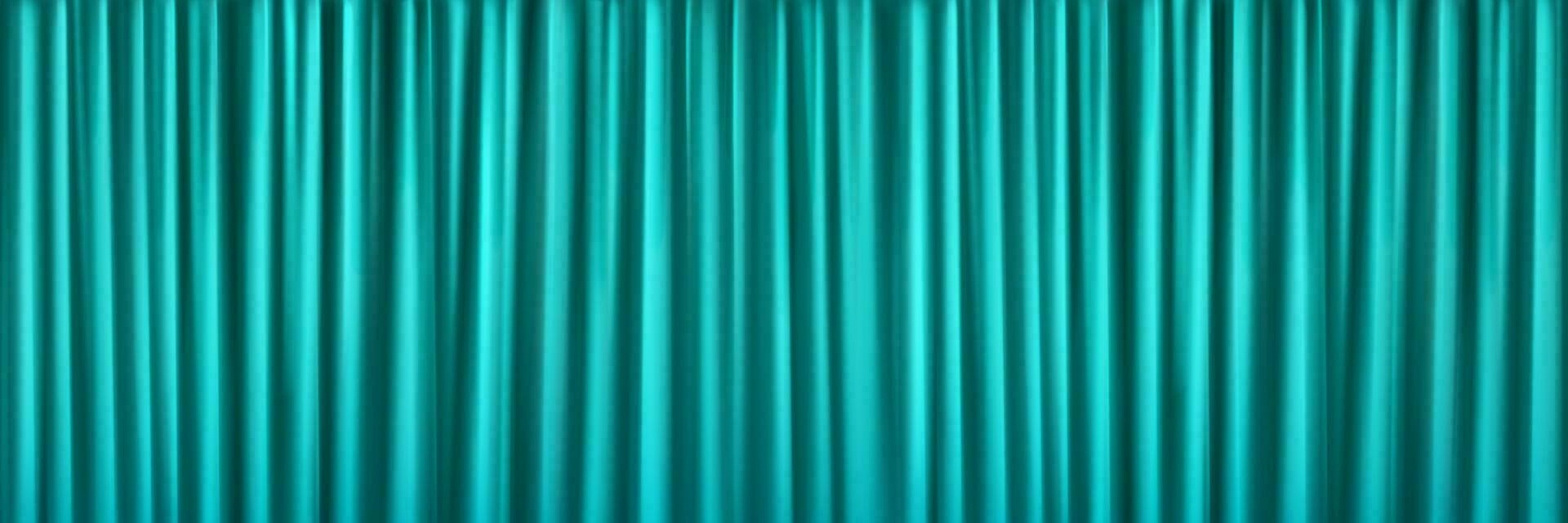 Realistic turquoise curtain background vector