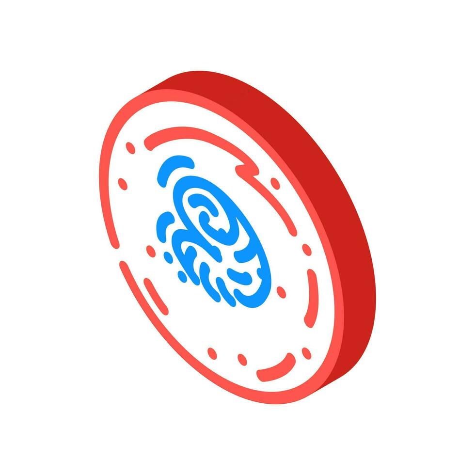 mars polar ice caps planet isometric icon vector illustration