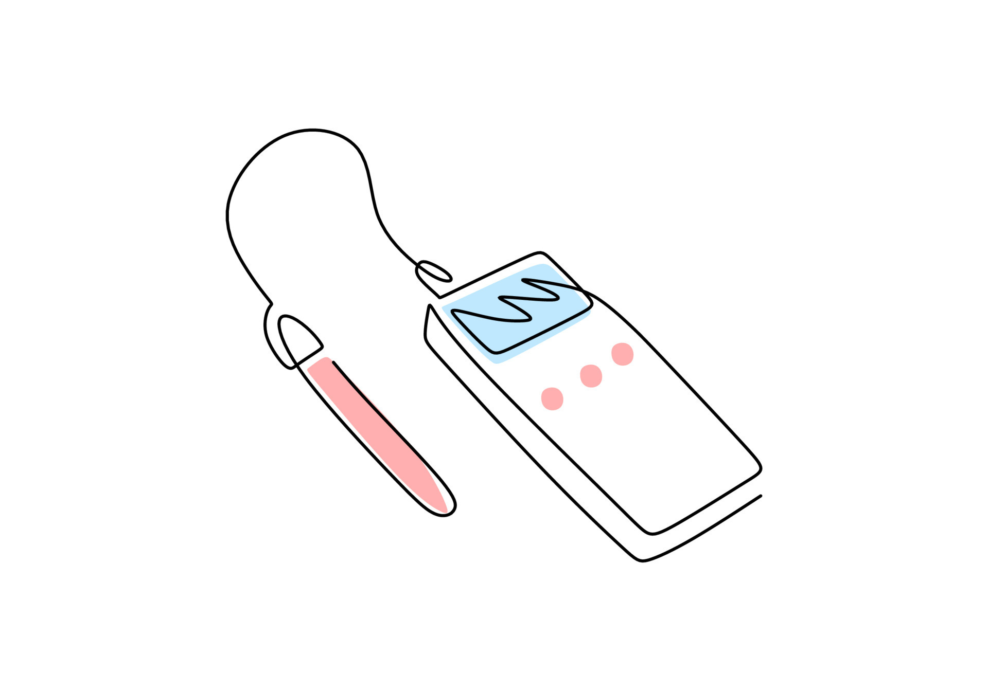 ph metro laboratorio equipo y herramientas objeto, uno línea dibujo