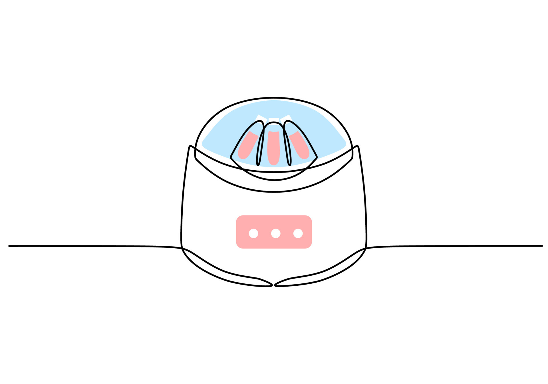 Centrifuge Laboratory equipment and tools object, one line drawing 24238463 Vector Art at Vecteezy