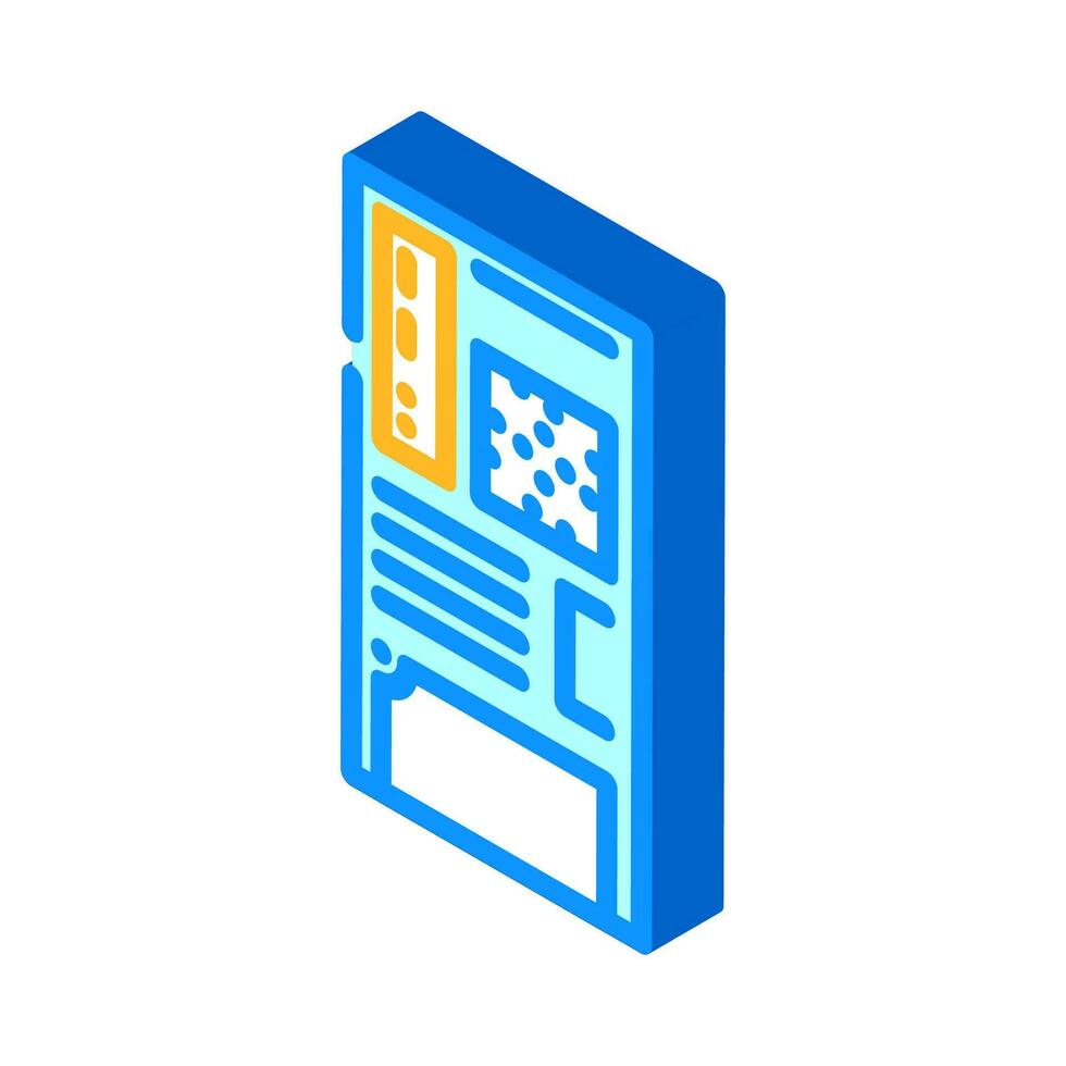 computer case gaming pc isometric icon vector illustration