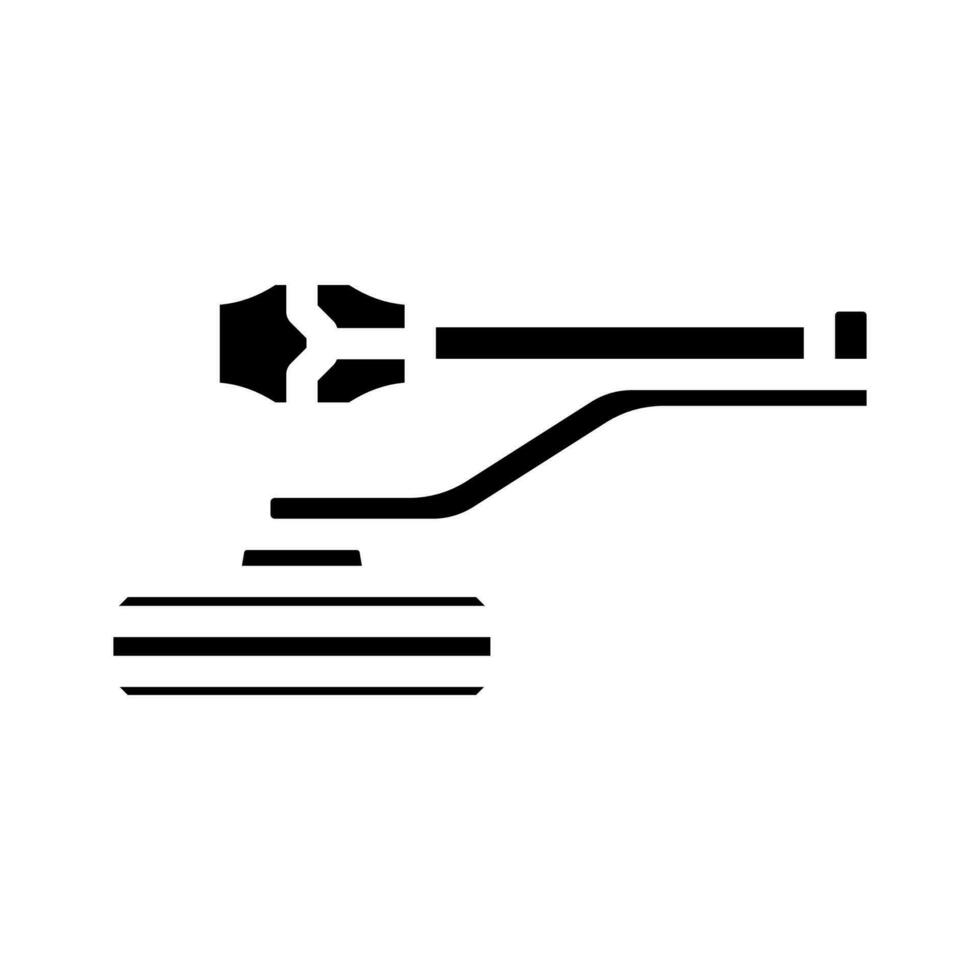 door closer hardware furniture fitting glyph icon vector illustration