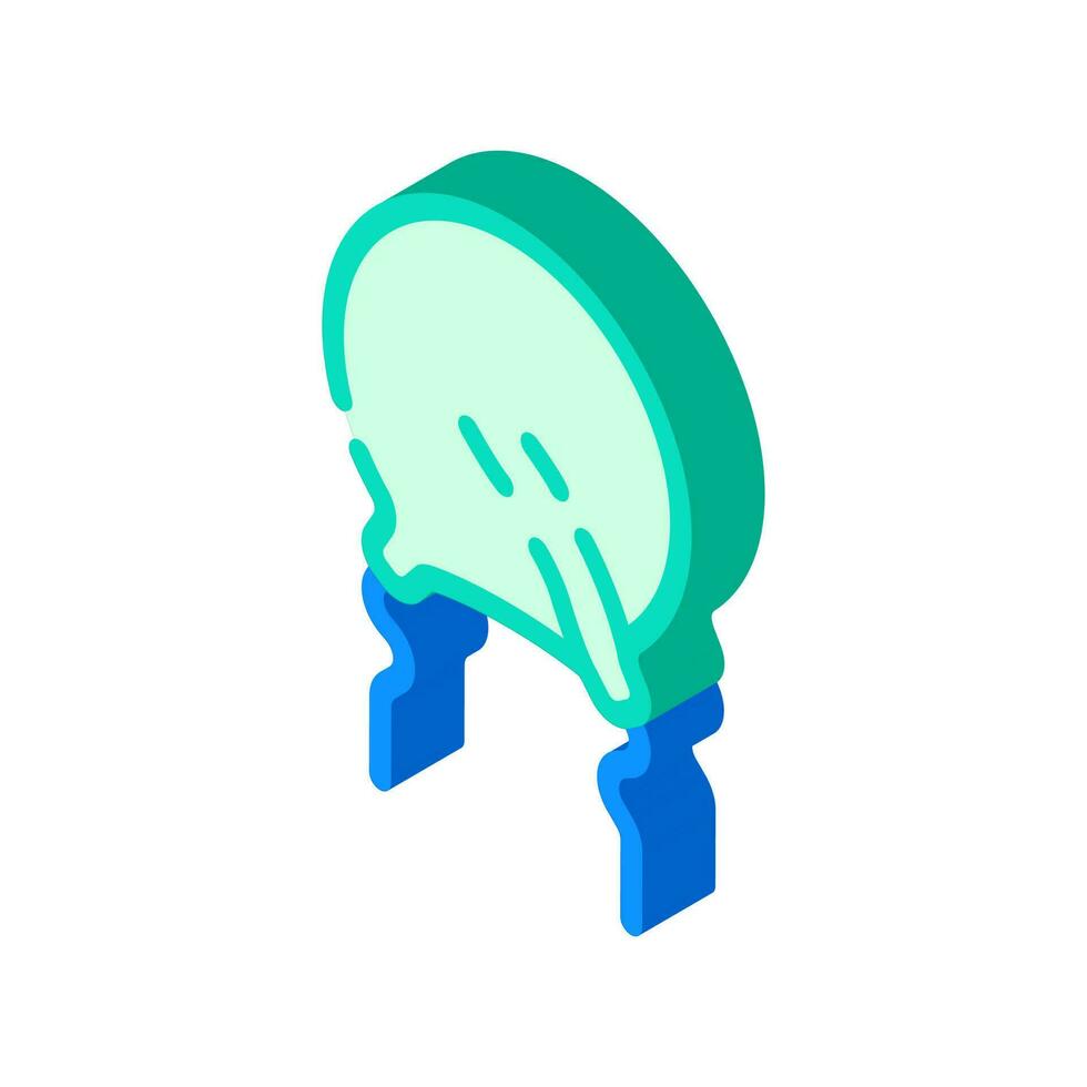 varistor electronic component isometric icon vector illustration