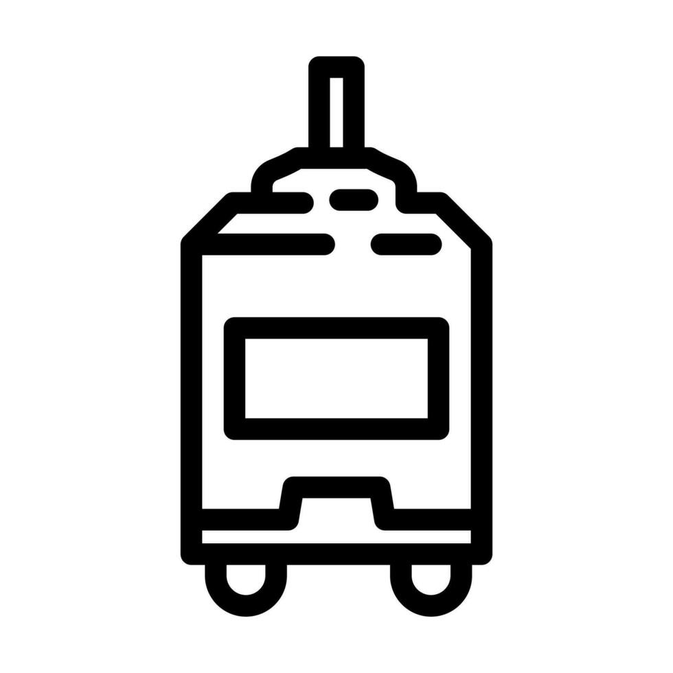 dc motor electronic component line icon vector illustration