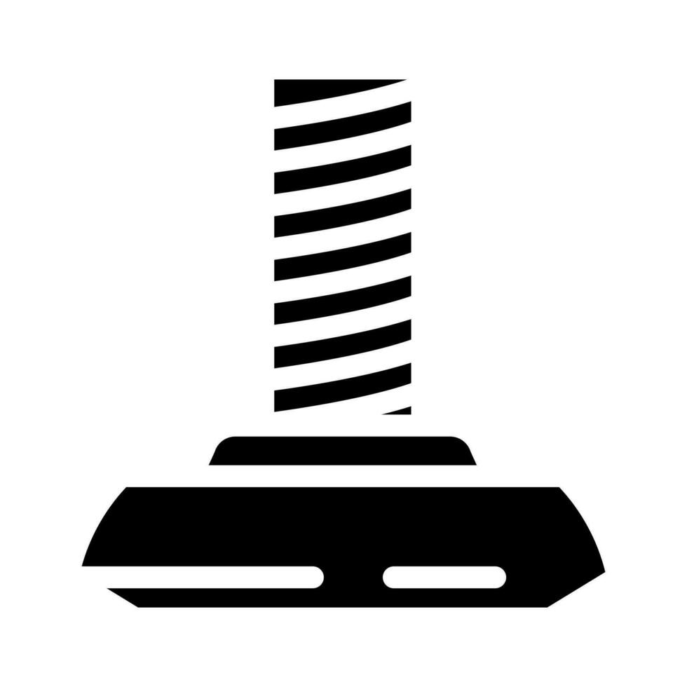 glide furniture hardware fitting glyph icon vector illustration