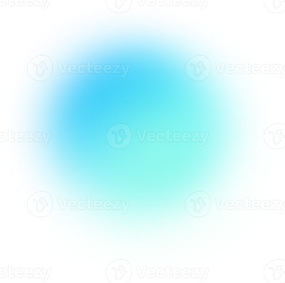 Blobs Mesh Gradient Transparent that Faded PNG