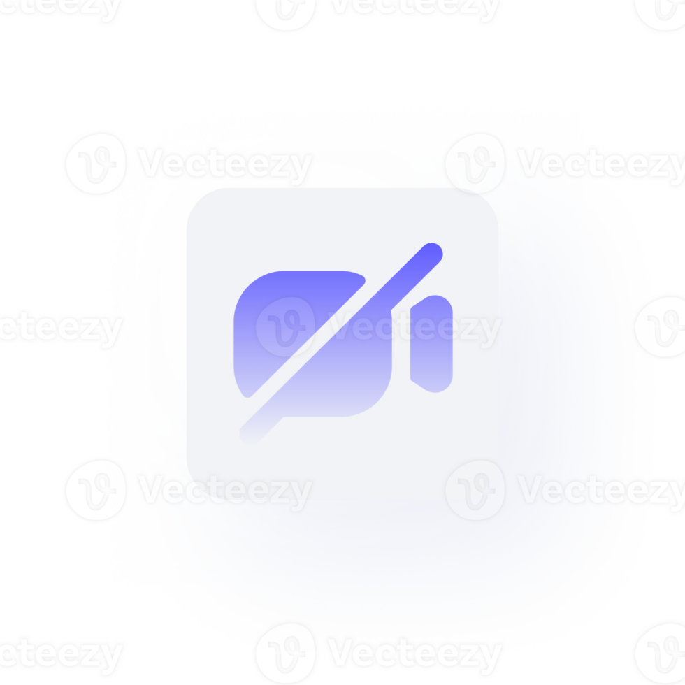neumorphism button icon video png