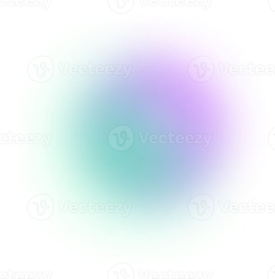 Blobs Mesh Gradient Transparent that Faded PNG