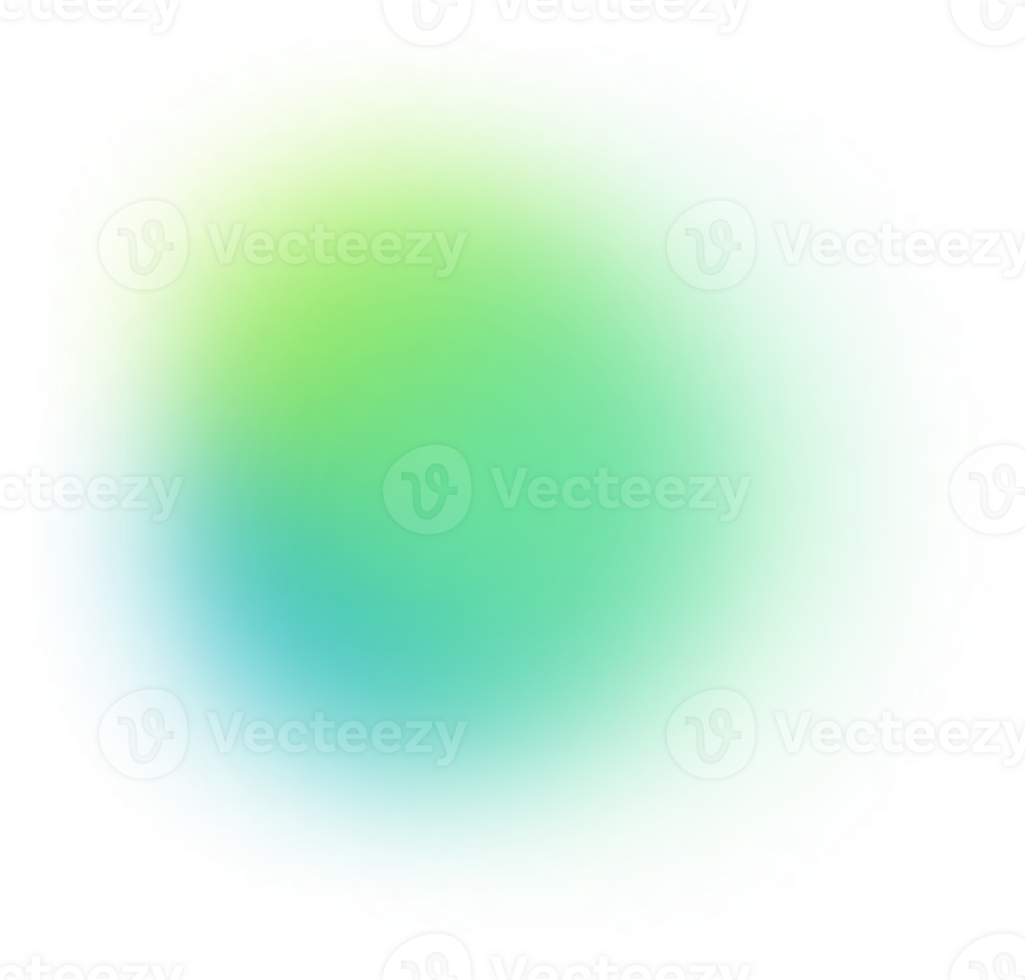 Blobs Mesh Gradient Transparent that Faded PNG