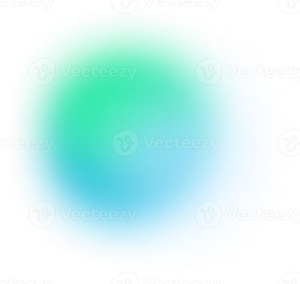 Blobs Mesh Gradient Transparent that Faded PNG
