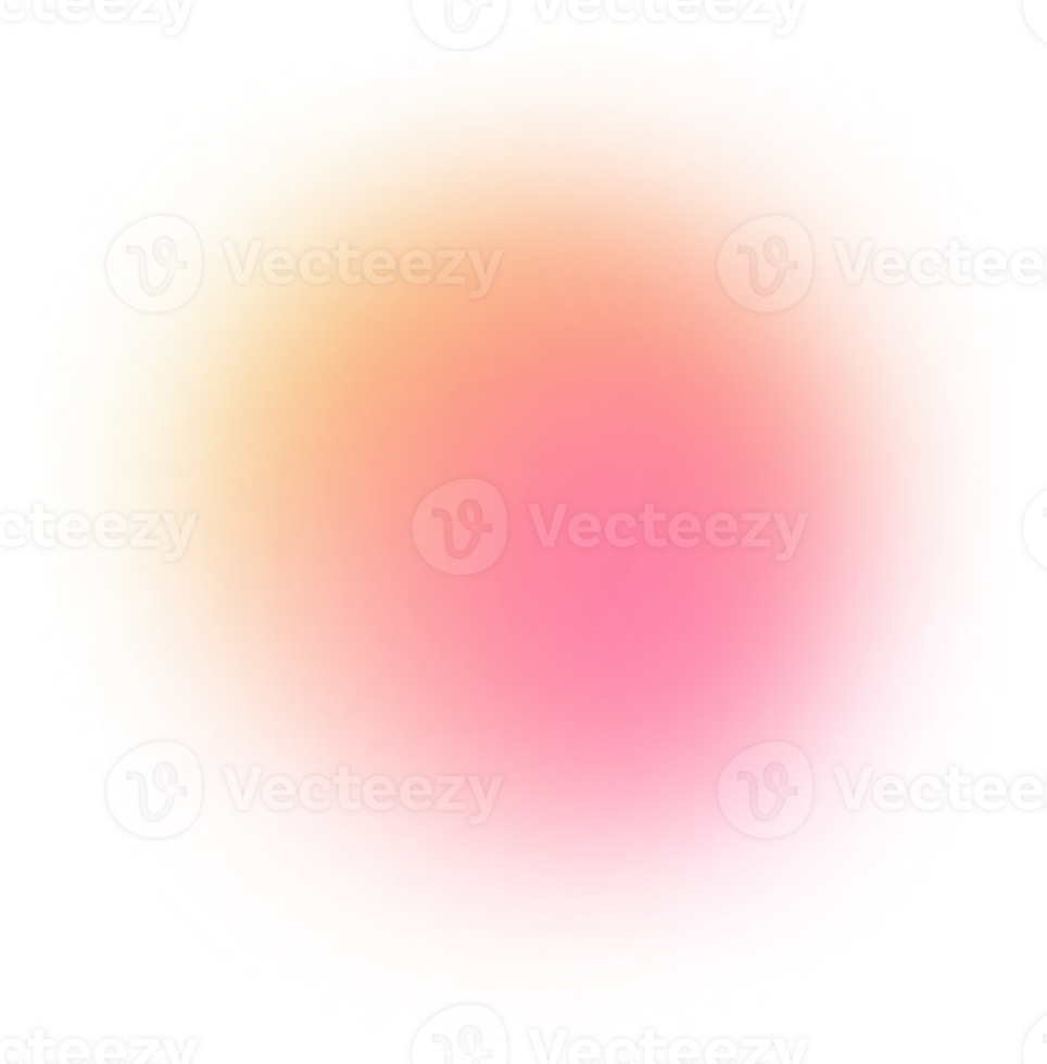 Blobs Mesh Gradient Transparent that Faded PNG