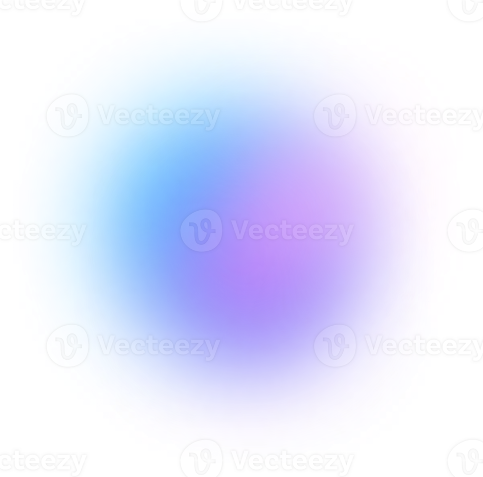 Blobs Mesh Gradient Transparent that Faded PNG