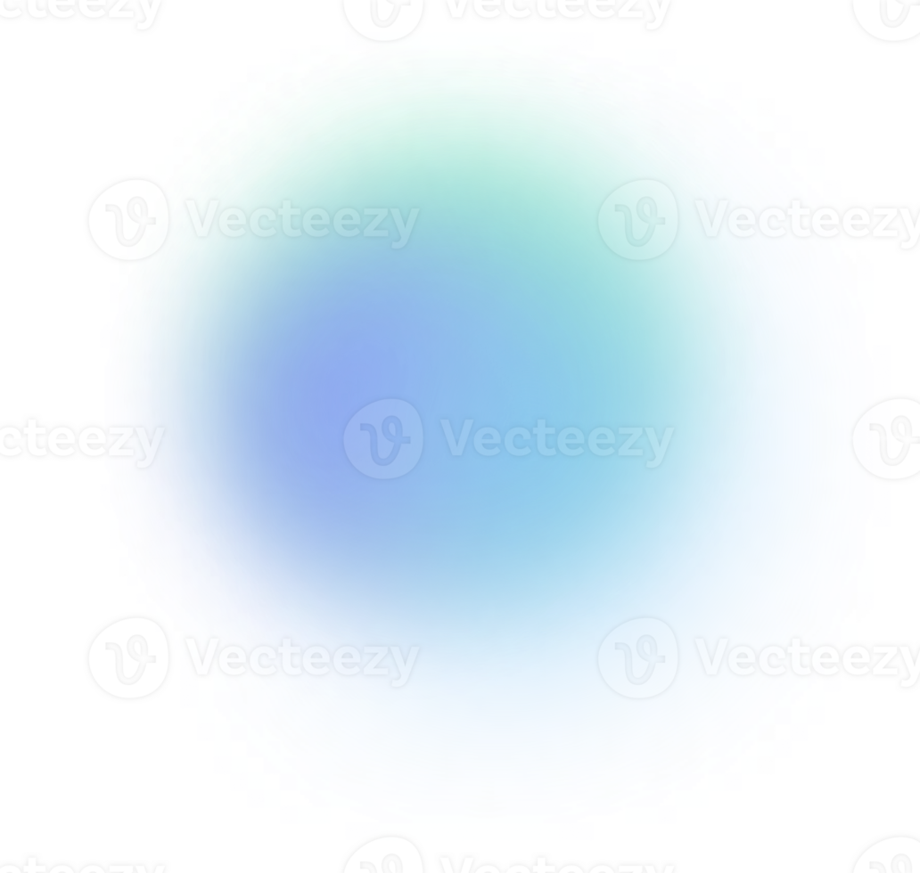 Blobs Mesh Gradient Transparent that Faded PNG