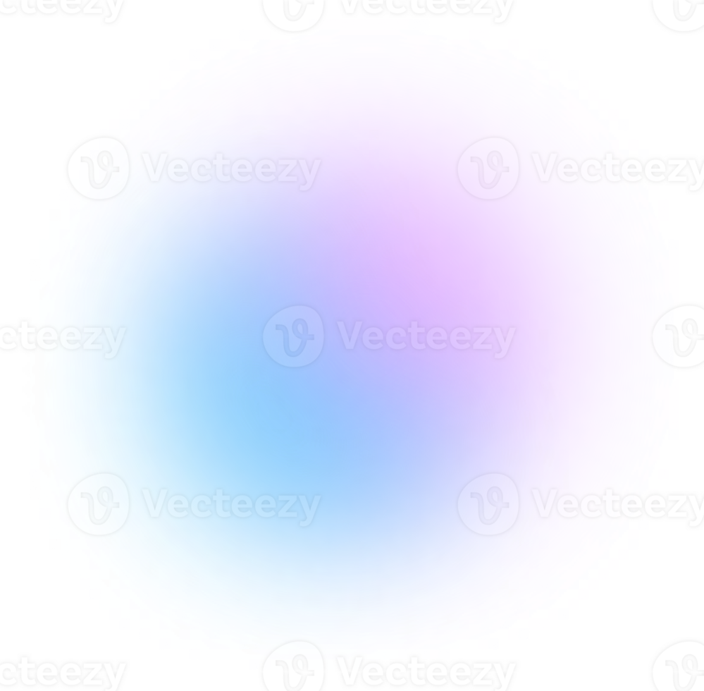 Blobs Mesh Gradient Transparent that Faded PNG