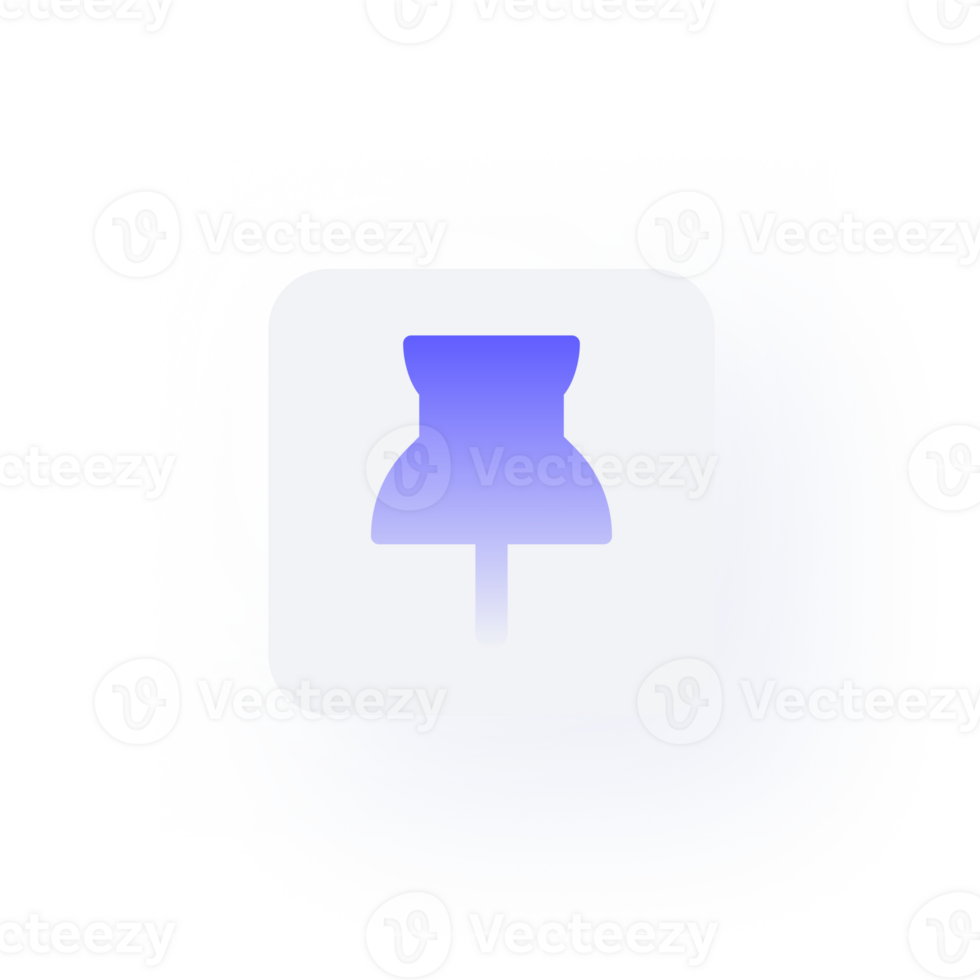 white neumorphism button icon bookmark png