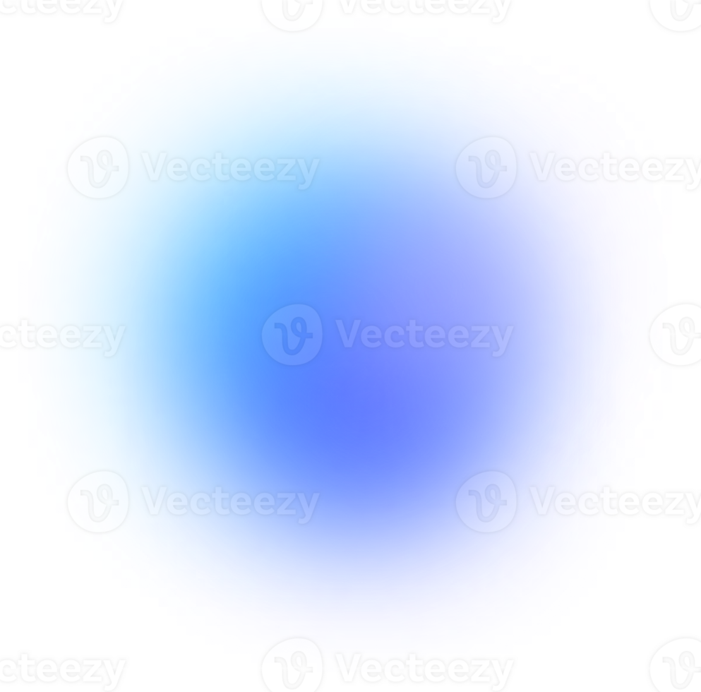Blobs Mesh Gradient Transparent that Faded PNG
