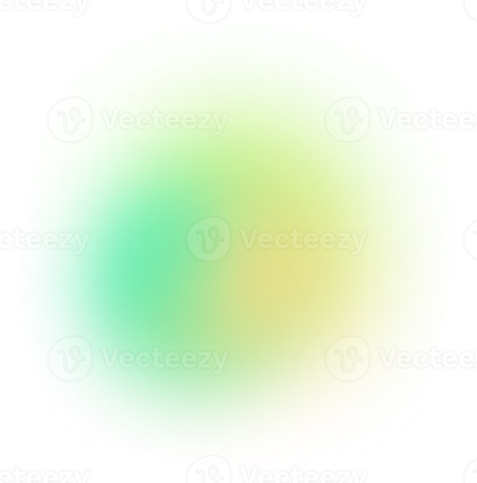 Blobs Mesh Gradient Transparent that Faded PNG