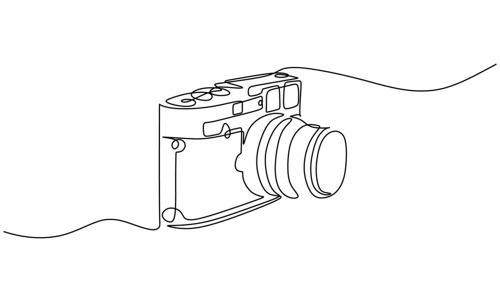 Simple Retro Camera Line Painting, Camera Drawing, Camera Sketch, Simple  PNG Transparent Clipart Image and PSD File for Free Download