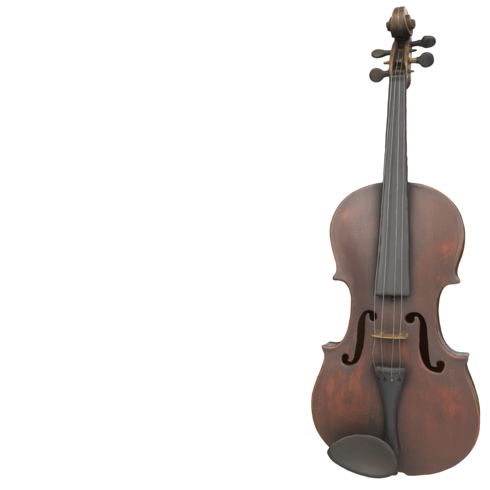 violin isolated on transparent background png