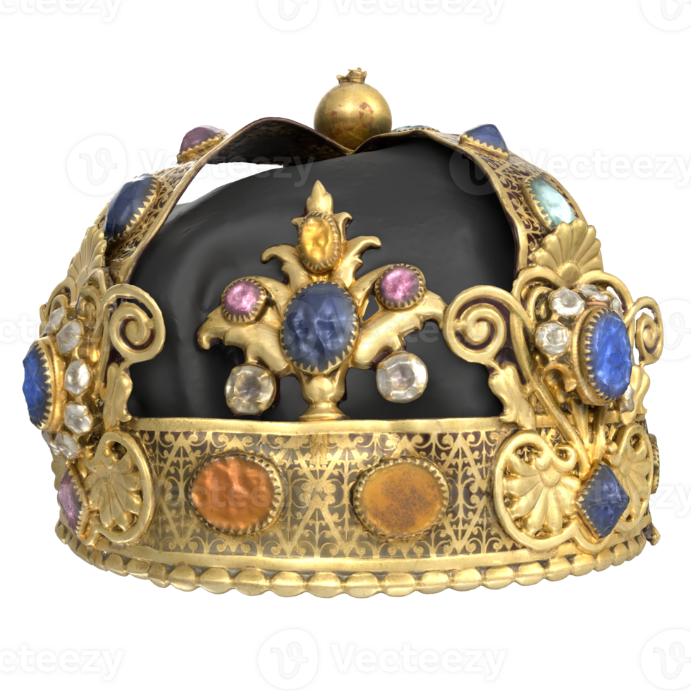 3D Rendering Of Royal Crown png