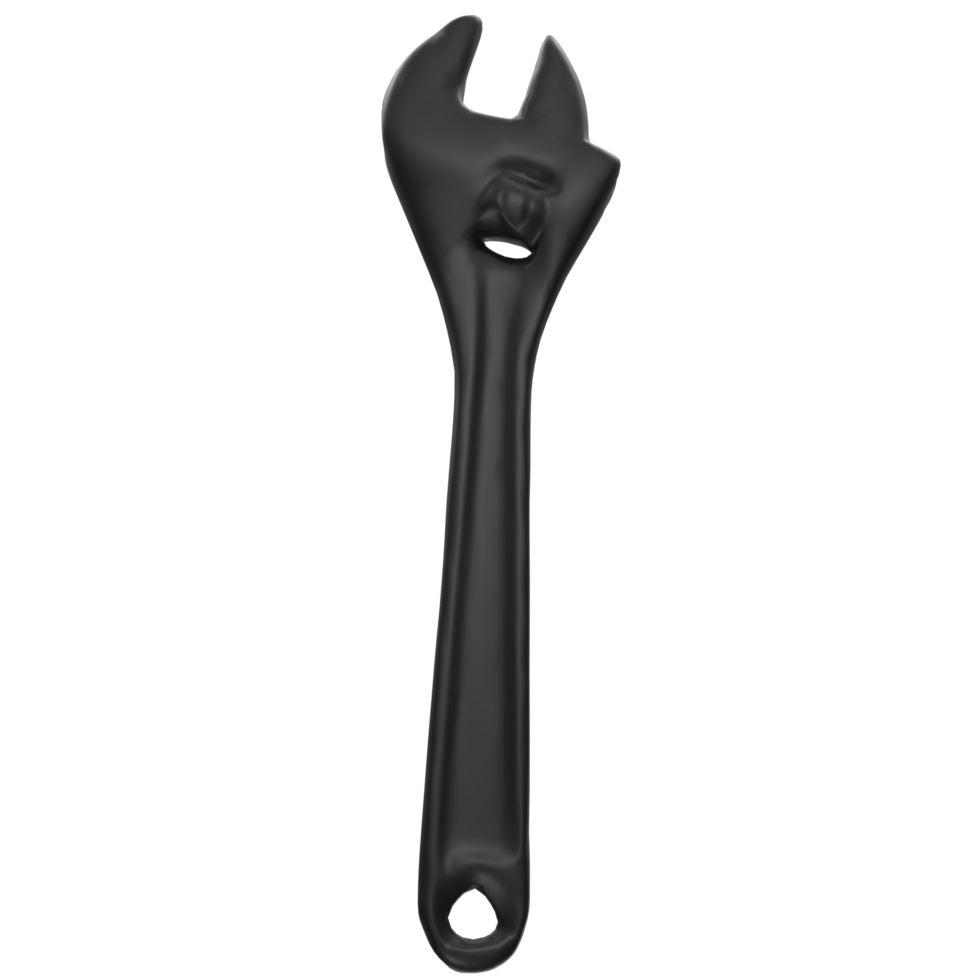 3D Rendering Of Wrench Object png