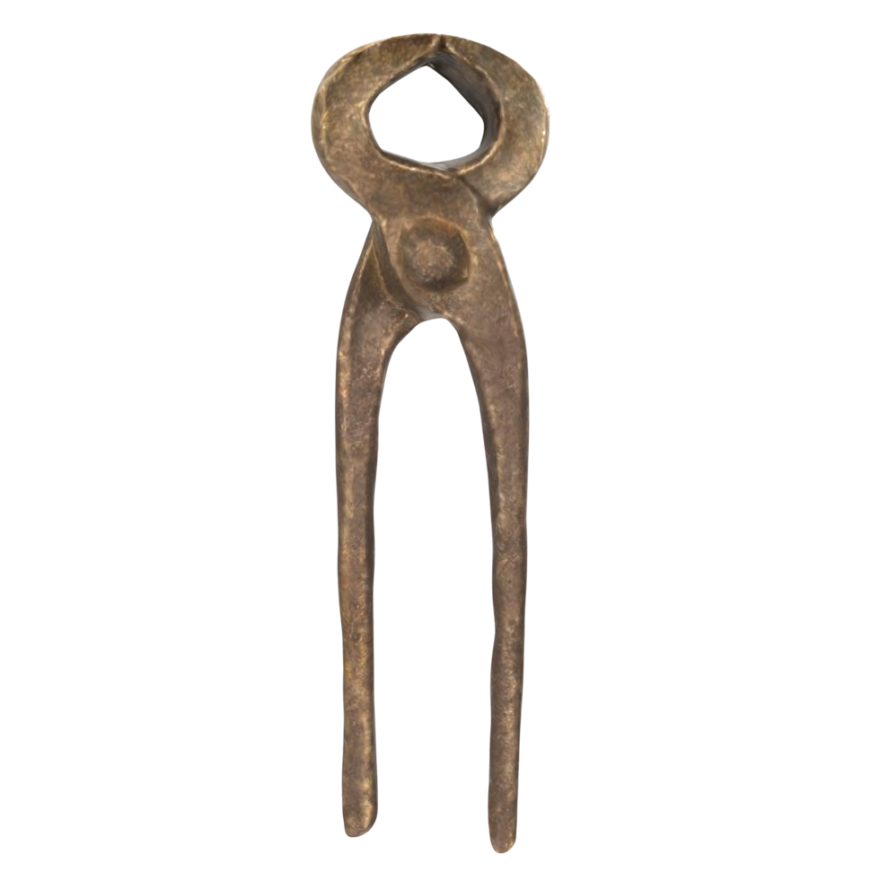 3D Rendering Of Old Iron Vise Object png
