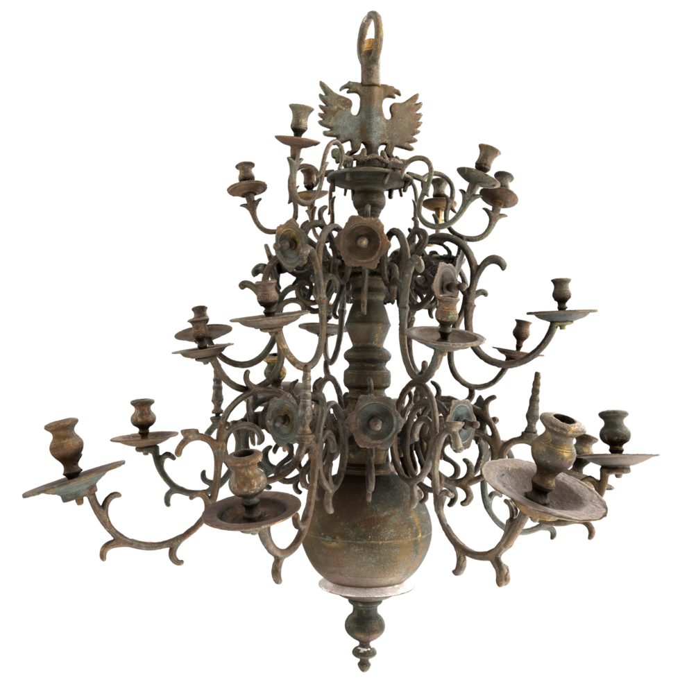 3D Rendering Of Chandelier Object png