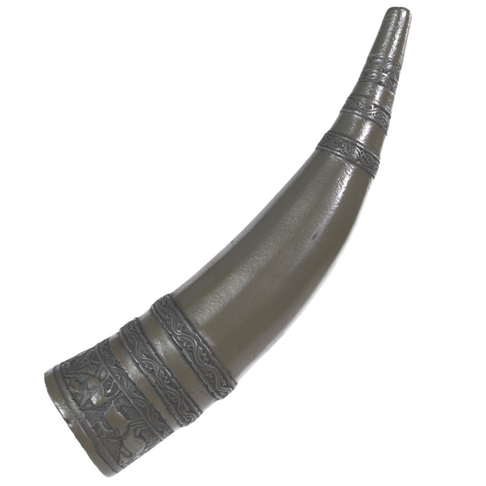 3D Rendering Of Horn Object png