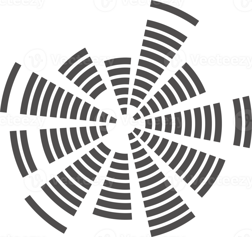 Circle music equalizer. Round audio spectrum. Concentric beat and explosion. Digital geometric frame png