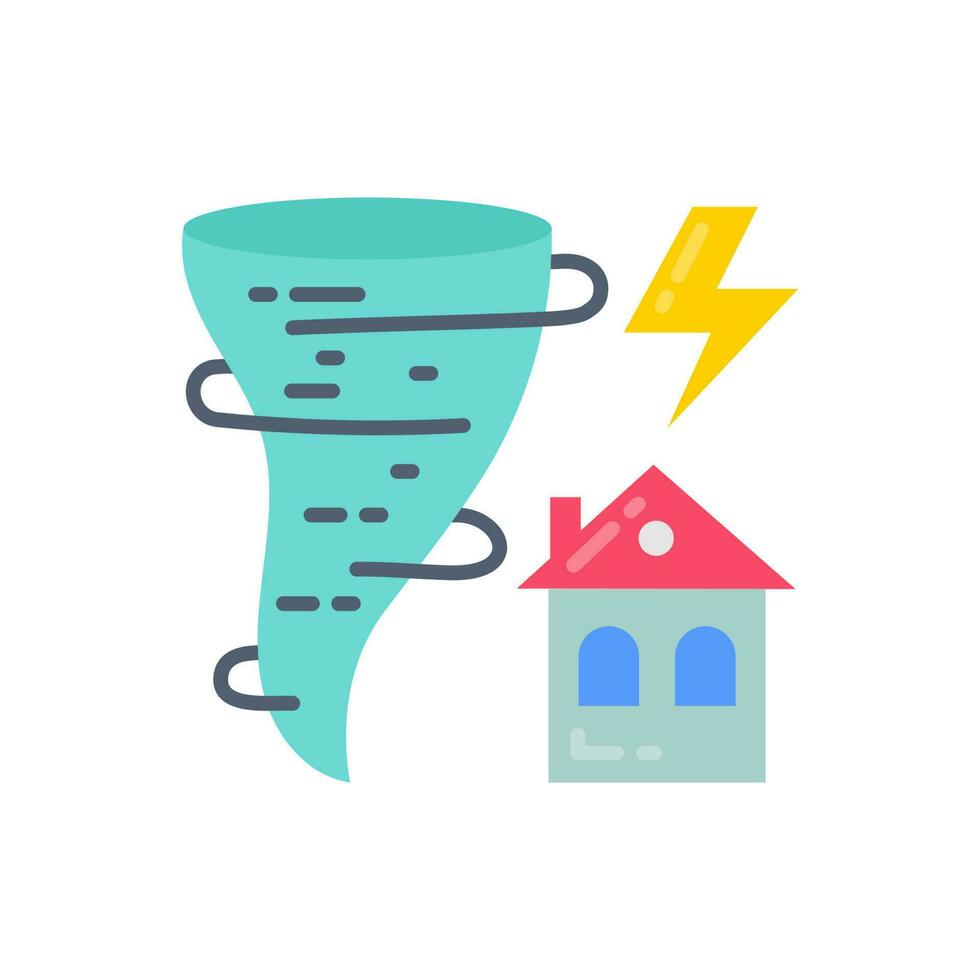 Tornado icon in vector. Illustration vector