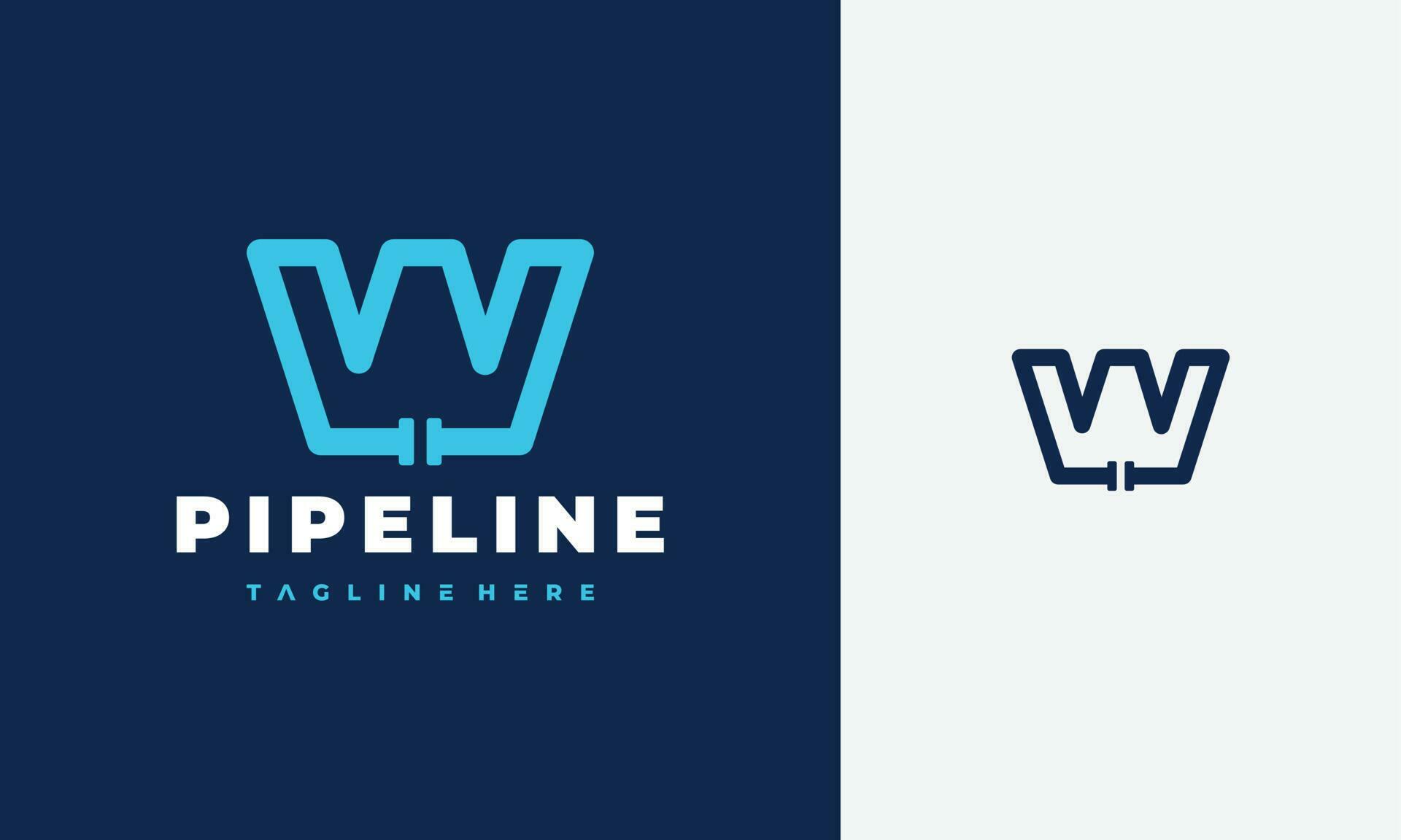 letter W pipe logo 24239726 Vector Art at Vecteezy