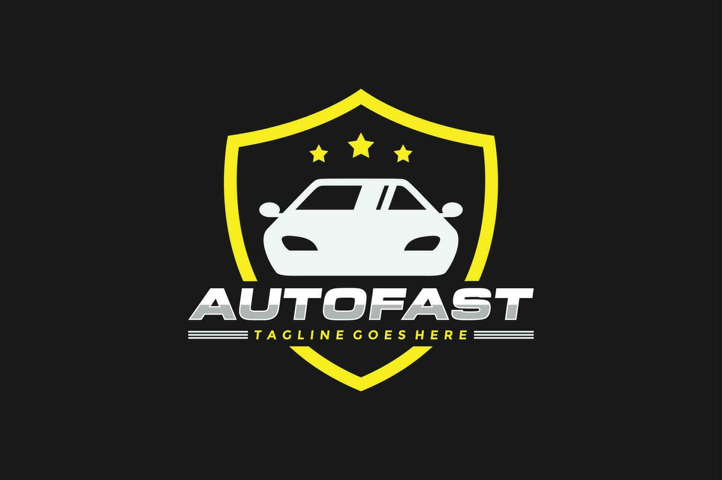 car shield star emblem logo 24239740 Vector Art at Vecteezy