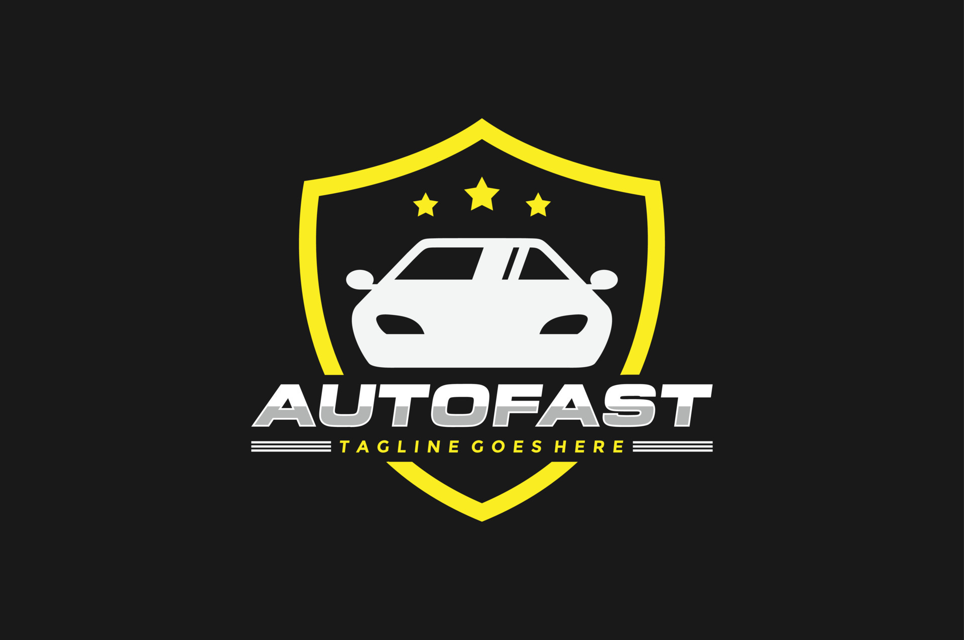 car shield star emblem logo 24239740 Vector Art at Vecteezy