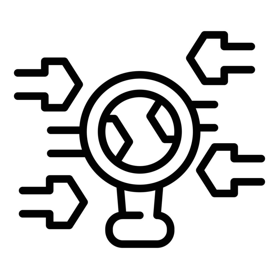 Digital data icon outline vector. Card finance vector