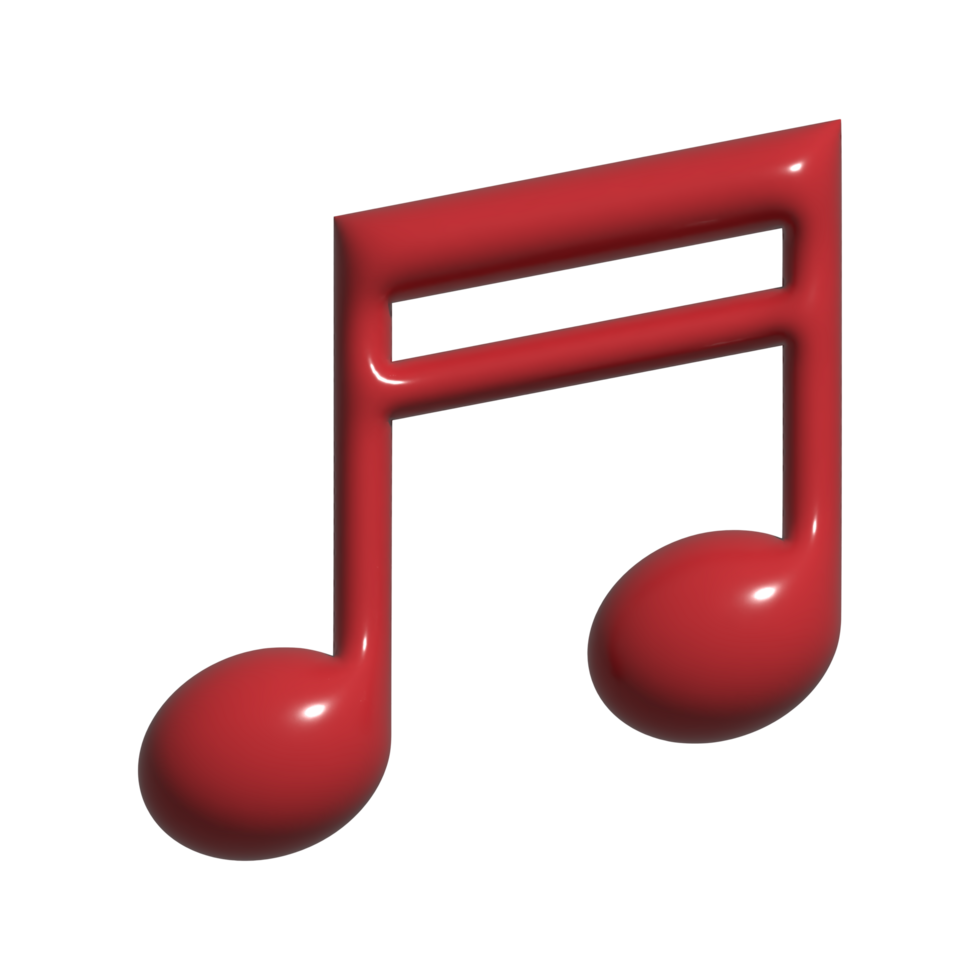 music 3d icon png