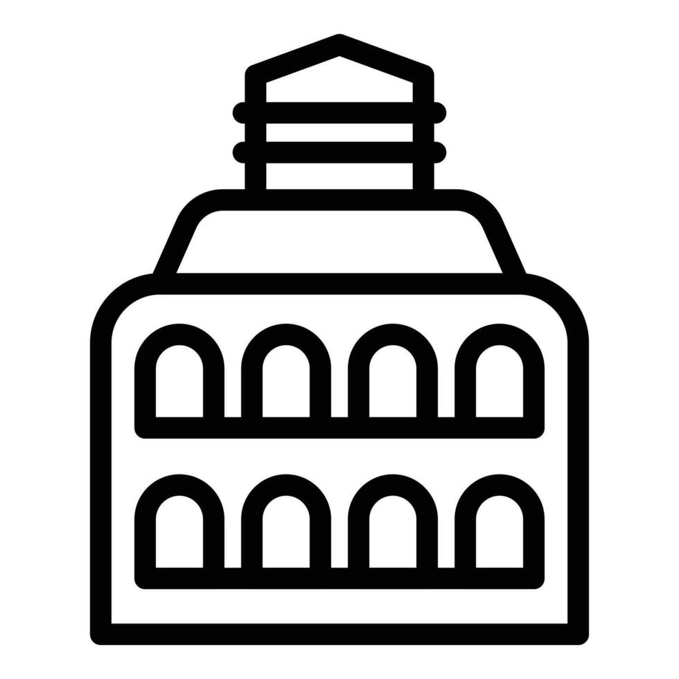 Israel building icon outline vector. Holiday religion vector