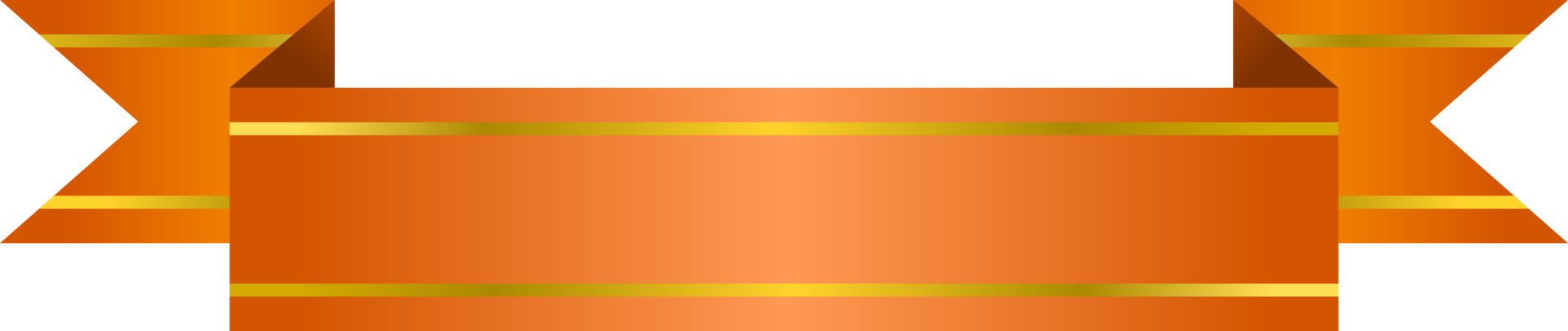 ribbon illustration with gold stripe. free png