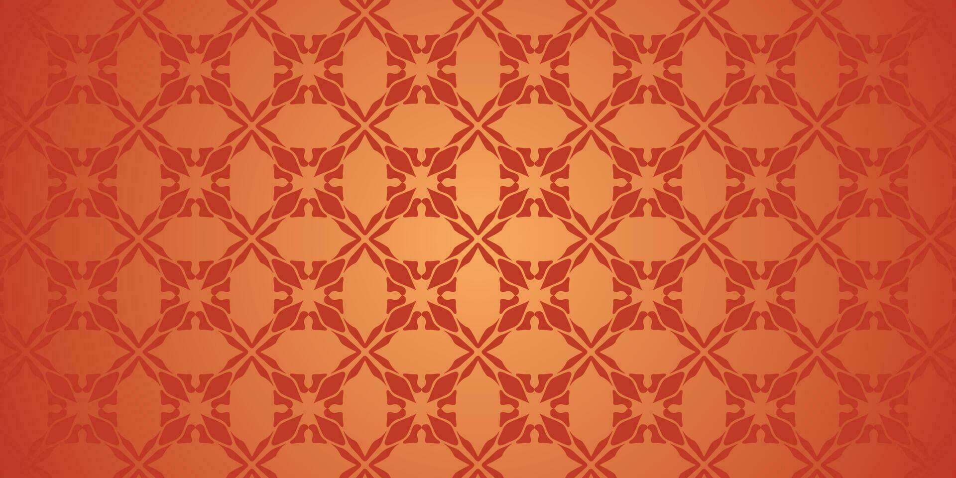 Arabic motif yellow pattern background vector