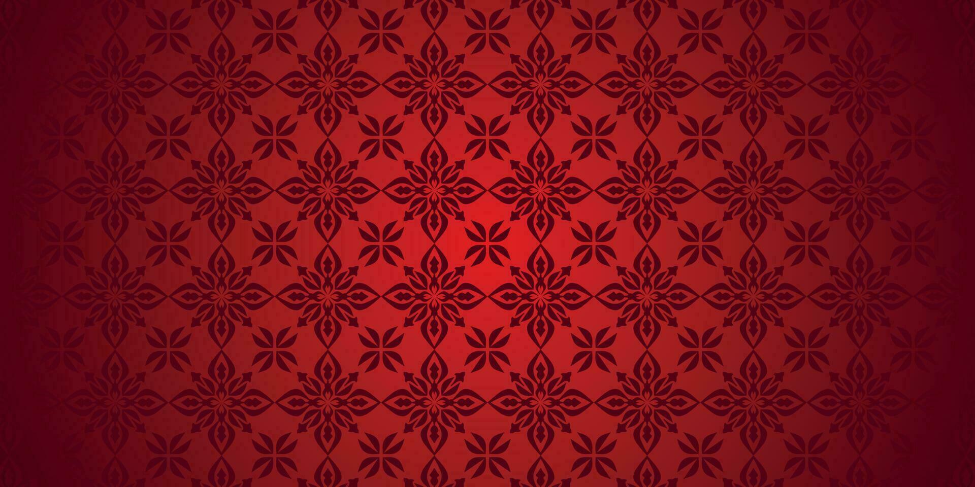 Arabic pattern red pattern background vector