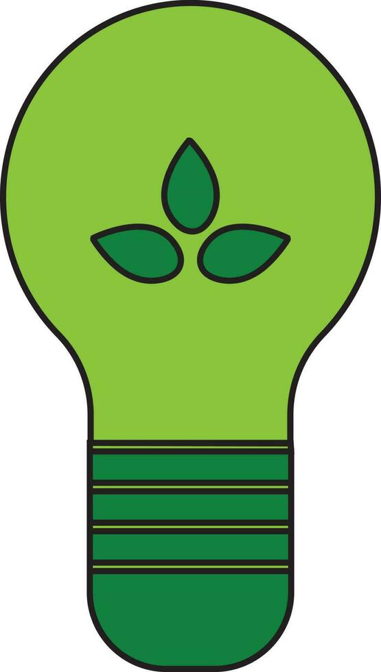 Eco bulb concept on white background. vector
