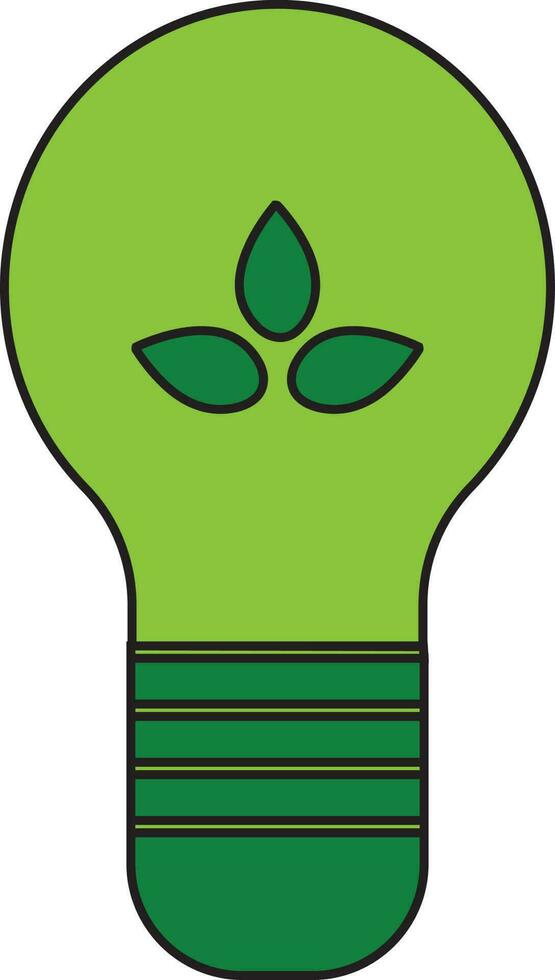 Eco bulb concept on white background. vector