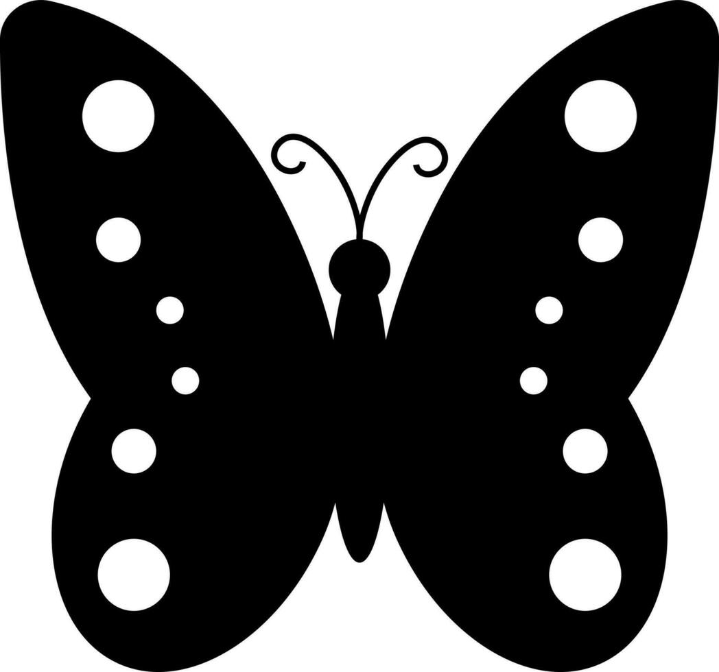 Character of a butterfly. vector