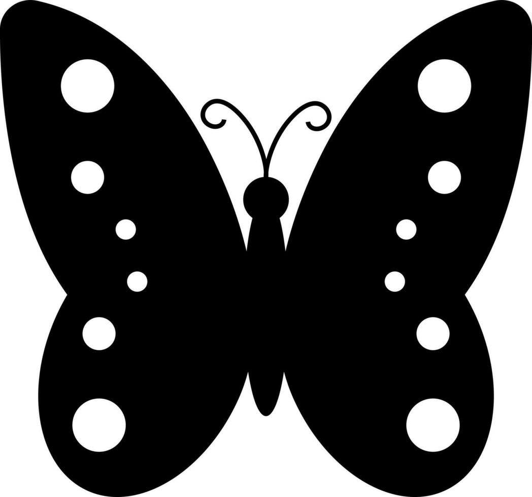 Character of a butterfly. vector