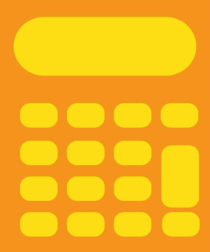 Color style of calculator icon for calculation easily. vector