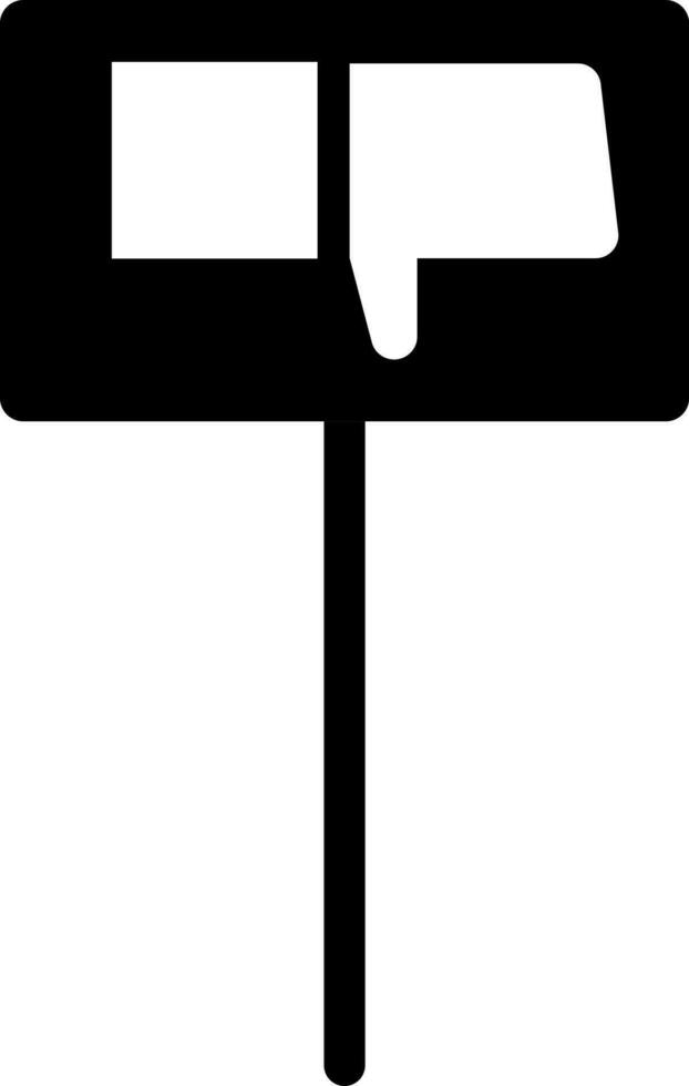 Vector dislike icon or symbol.