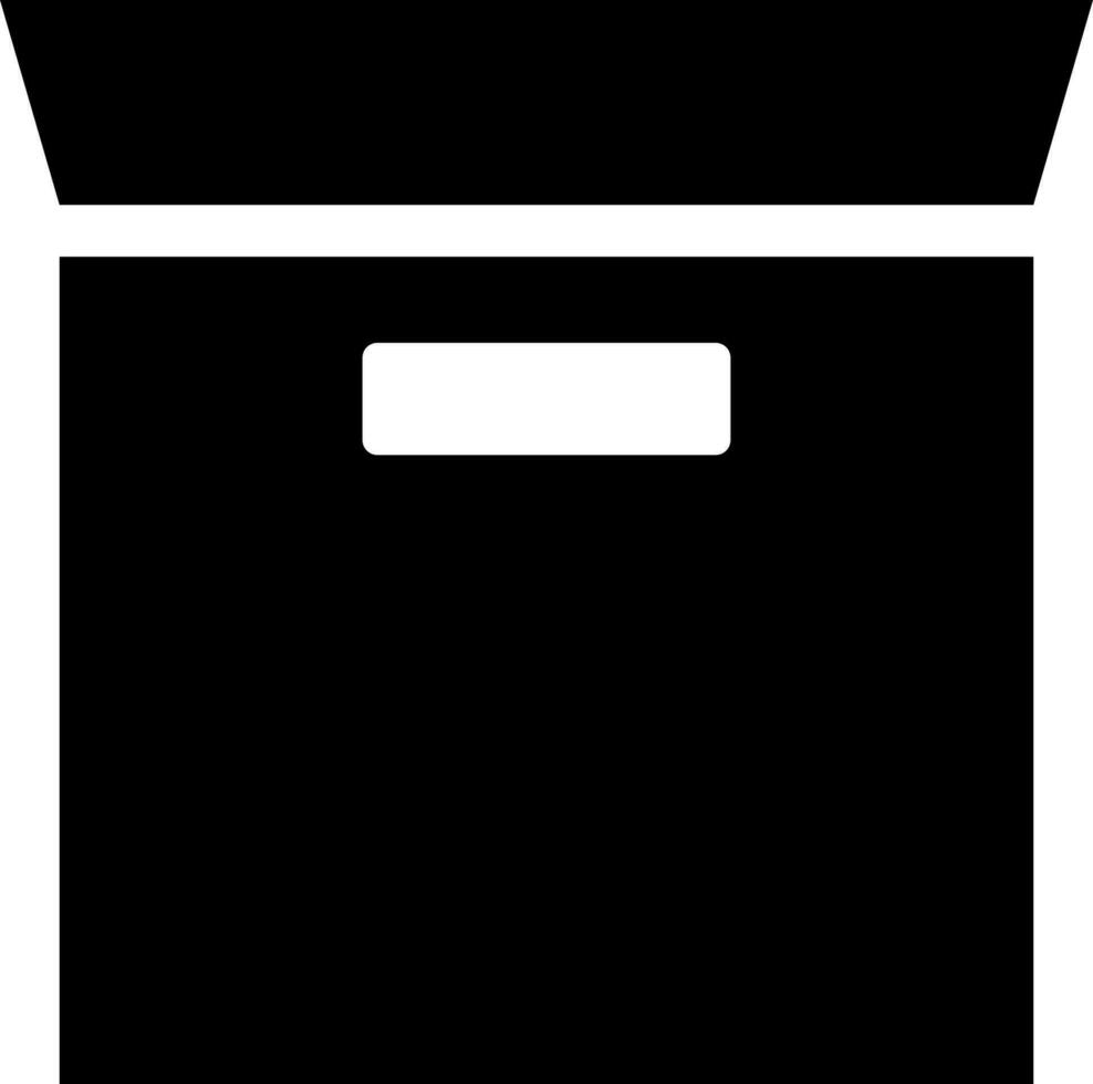 Vector illustration of ballot box flat icon.