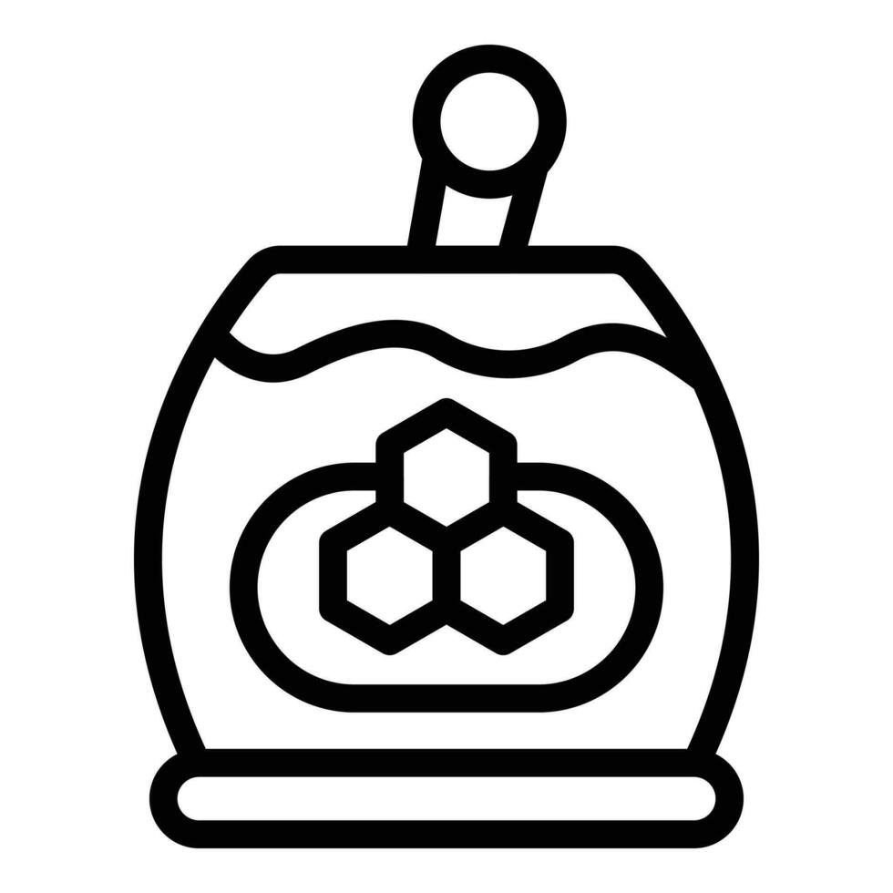 Israel honey pot icon outline vector. Building jewish vector