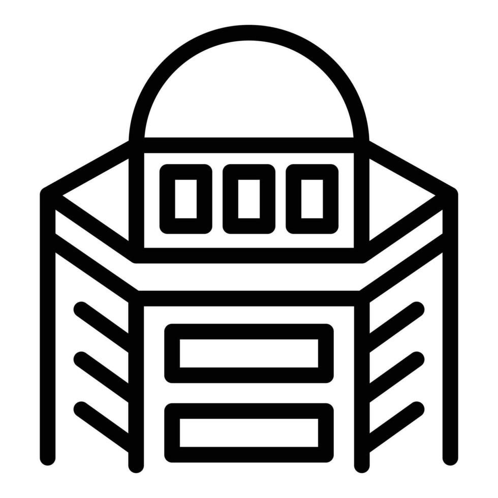 Torah building icon outline vector. Jew religion vector