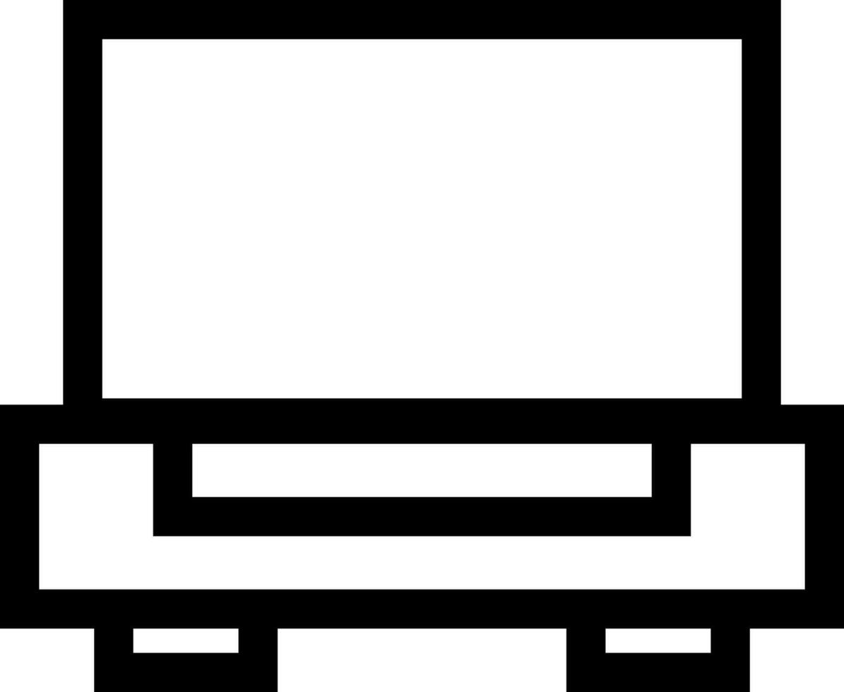 Retro style computer icon or symbol. vector