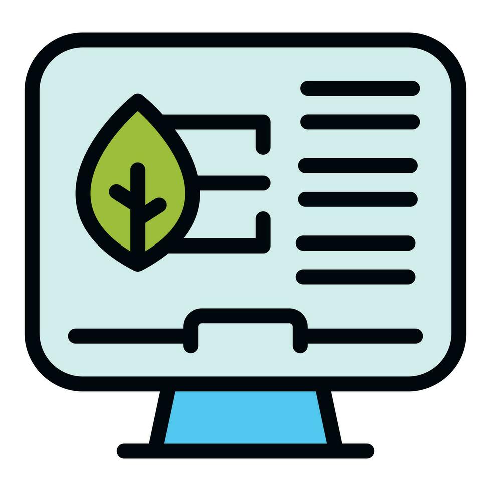 Farming system icon vector flat